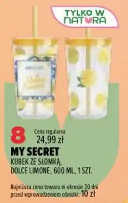 Drogerie Natura My Secret Kubek ze słomką, Dolce Limone oferta