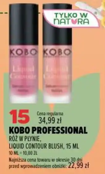 Kobo Professional Róż w płynie, Liquid Contour Blush