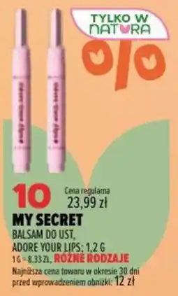 Drogerie Natura My Secret Balsam do ust oferta