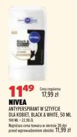 Drogerie Natura NIVEA Antyperspirant w sztyfcie dla kobiet, Black & White oferta
