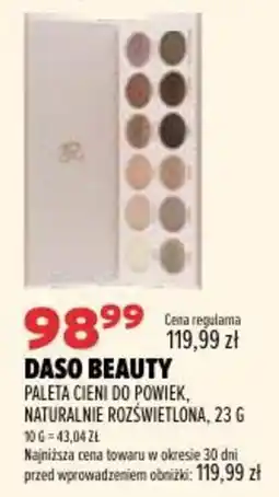 Drogerie Natura DASO BEAUTY Paleta Cieni Do Powiek, Naturalnie Rozświetlona oferta