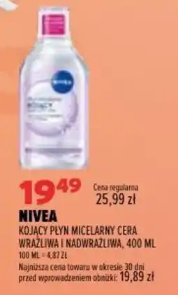 Drogerie Natura Nivea Kojący Płyn Micelarny Cera Wrażliwa i Nadwrażliwa oferta