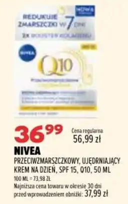 Drogerie Natura NIVEA Przeciwzmarszczkowy, Ujędrniający Krem na dzień, SPF 15, Q10 oferta