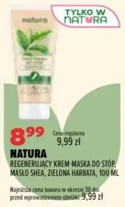 Drogerie Natura Natura Regenerujący Krem-Maska do Stóp, Masło Shea, Zielona Harbata oferta