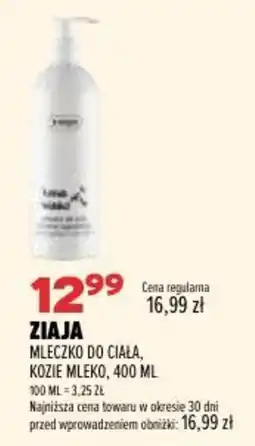 Drogerie Natura Ziaja Mleczko do ciała, Koźie mleko oferta
