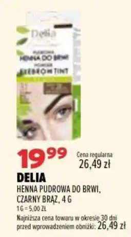 Drogerie Natura Delia Henna Pudrowa do Brwi, Czarny Brąz oferta