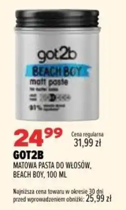 Drogerie Natura Got2b Matowa Pasta do Włosów, Beach Boy oferta