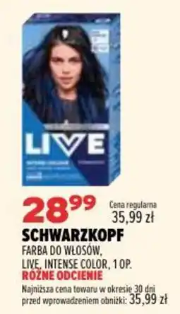 Drogerie Natura Schwarzkopf Farba do Włosów, Live, Intense Color oferta