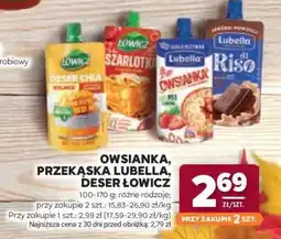 Stokrotka Market Owsianka, Przekąska Lubella, Deser Łowicz oferta