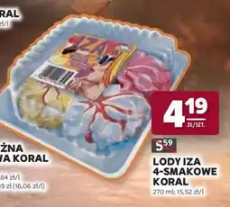 Stokrotka Market Lody Iza 4-smakowe Koral oferta