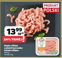 Netto Paski z fileta z piersi kurczaka Sztuka Mięsa oferta