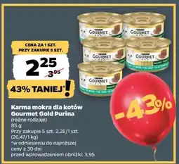 Netto Karma mokra dla kotów Gourmet Gold Purina oferta