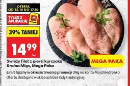 Biedronka Świeży filet z piersi kurczaka Kraina Mięs, Mega Paka oferta