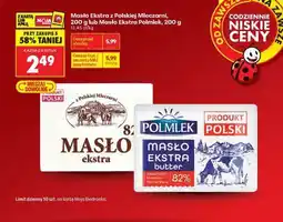 Biedronka Masło Ekstra z Polskiej Mleczarni, 200 g lub Masło Ekstra Polmlek, 200 g oferta