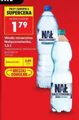 Biedronka Woda mineralna Nałęczowianka, 1,5 l oferta