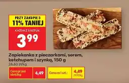 Biedronka Zapiekanka z pieczarkami , serem ketchupem i szynką , 150 g oferta