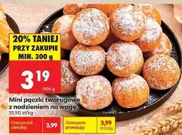 Biedronka Mini pączki twarogowe z nadzieniem na wagę oferta