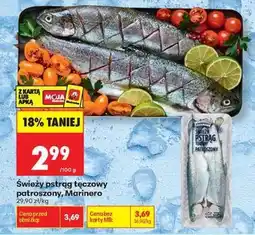 Biedronka Świeży pstrąg tęczowy patroszony Marinero oferta
