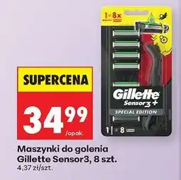Biedronka Maszynki do golenia Gillette Sensor3, 8 szt oferta