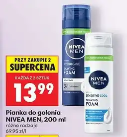 Biedronka Pianka do golenia NIVEA MEN, 200 ml oferta