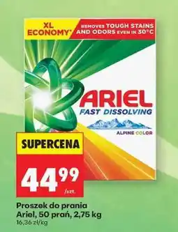 Biedronka Proszek do prania Ariel, 50 prań, 2,75 kg oferta