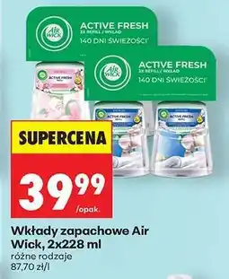 Biedronka Wkłady zapachowe Air Wick, 2x228 ml oferta