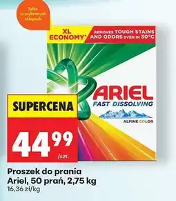 Biedronka Proszek do prania Ariel, 50 prań, 2,75 kg oferta