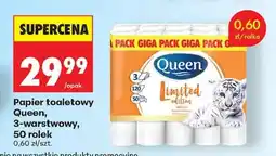 Biedronka Papier toaletowy Queen, 3-warstwowy, 50 rolek oferta
