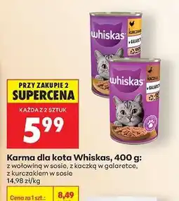 Biedronka Karma dla kota Whiskas , 400 g oferta