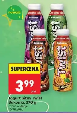 Biedronka Jogurt pitny Twist Bakoma, 370 g oferta
