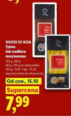 Lidl HOUSE OF ASIA Tykwa lub rzodkiew marynowana oferta