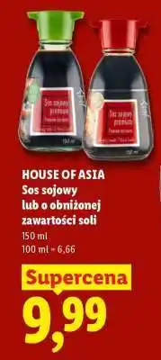 Lidl HOUSE OF ASIA Sos sojowy lub o obniżonej zawartości soli oferta