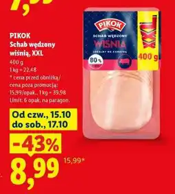 Lidl Pikok Schab wędzony wiśnia, XXL oferta