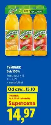 Lidl TYMBARK Sok 100% oferta