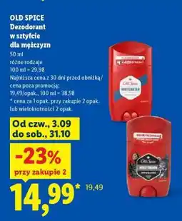 Lidl Old Spice Deodorant oferta