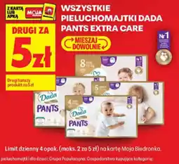 Biedronka Pieluchomajtki Dada Pants Extra Care oferta