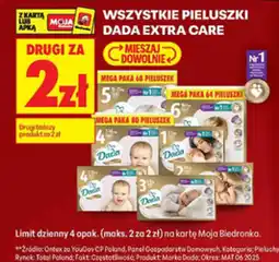 Biedronka Pieluszki Dada Extra Care oferta