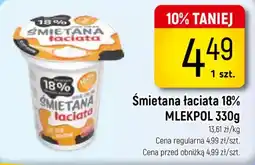 Delikatesy Piotruś Pan Śmietana Łaciata MLEKPOL oferta