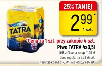 Delikatesy Piotruś Pan Piwo TATRA oferta
