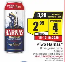 Delikatesy Sezam Piwo Harnaś oferta