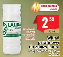 Premium Nasz Sklep Wkład parafinowy do zniczy Laura oferta