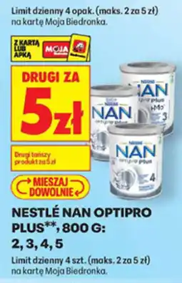 Biedronka Nestlé Nan Optipro Plus oferta