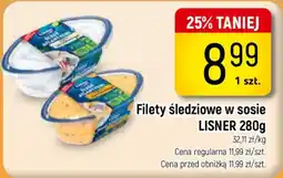 Delikatesy Piotruś Pan Filety śledziowe w sosie LISNER oferta