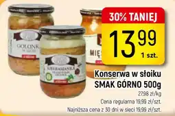 Delikatesy Piotruś Pan Konserwa w stoiku SMAK GÓRNO oferta