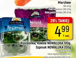 Delikatesy Piotruś Pan Roszponka, Rukola NOWALIJKĄ, Szpinak NOWALIJKĄ oferta