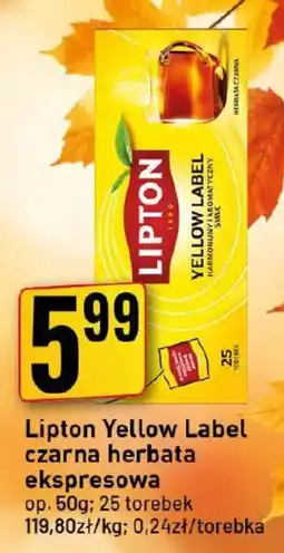 Market Jan Lipton Yellow Label czarna herbata ekspresowa oferta