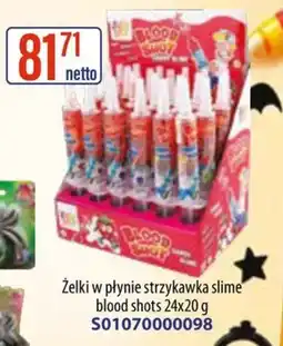 AT Żelki w płynie strzykawka slime blood shots oferta