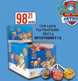 AT Lizak z gumą Paw Patrol Bubble oferta