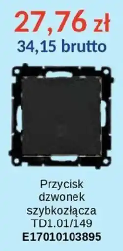 AT Przycisk dzwonek szybkozłącza TD1.01/149 oferta