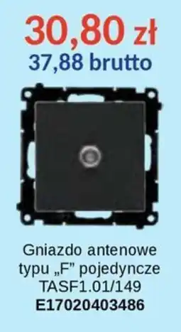 AT Gniazdo antenowe typu „F” pojedyncze oferta